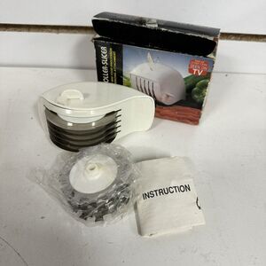 Magic Roller-Slicer w/Meat Tenderizing Attachment Hand Operated Food Processor